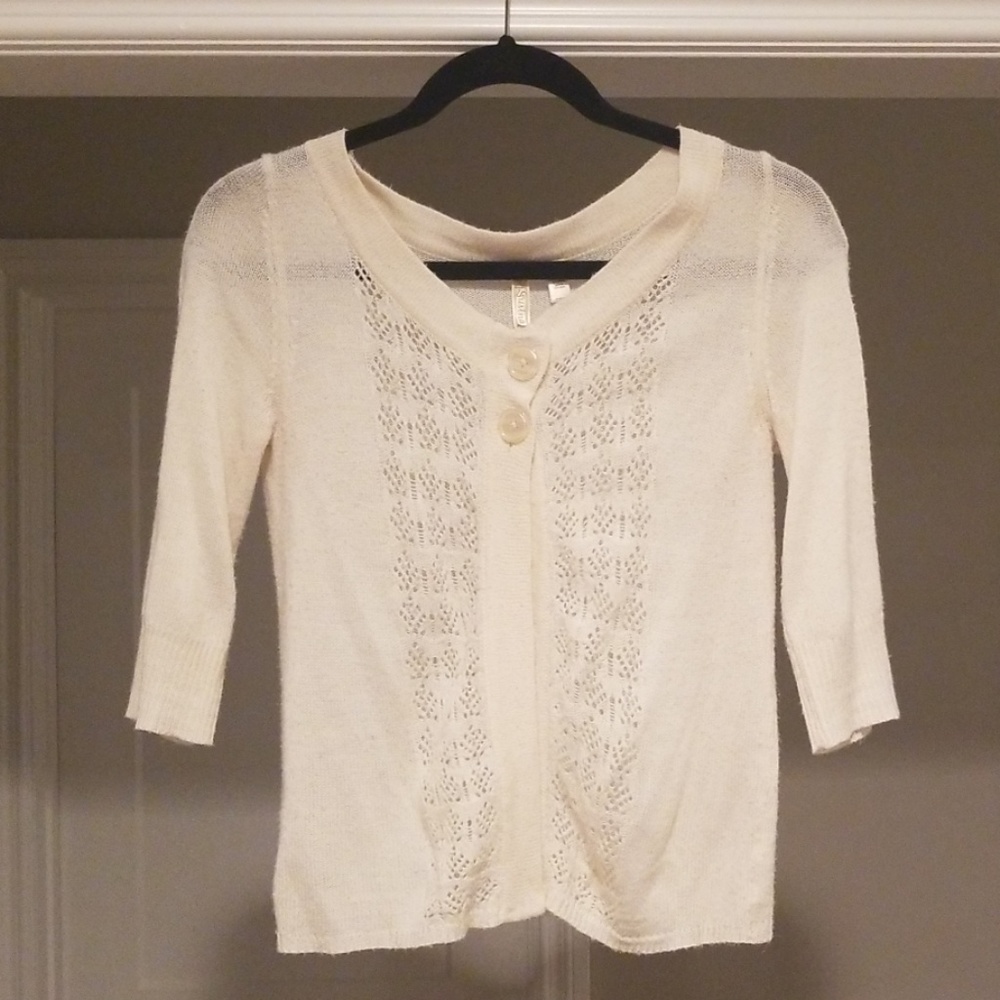 Cream knit Cardigan